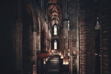 Barselona İspanya 'da Santa Maria del Mar Bazilikası