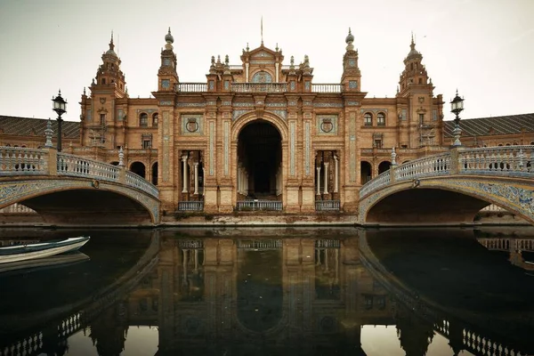 Spanya Nın Sevilla Şehrinde Plaza Espana Spanya Meydanı Yakın Çekim — Stok fotoğraf