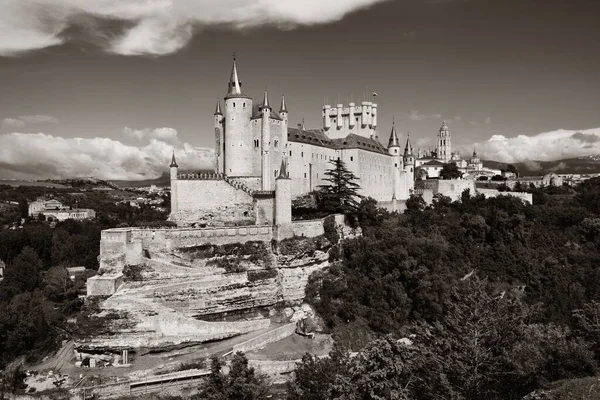 Alcazar Segóvia Como Famoso Marco Espanha — Fotografia de Stock