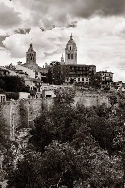 Antike Architektur Der Kathedrale Von Segovia Spanien — Stockfoto