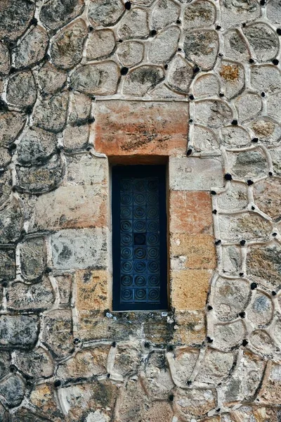 Ruelle Ségovie Avec Vieux Gros Plan Fenêtre Espagne — Photo