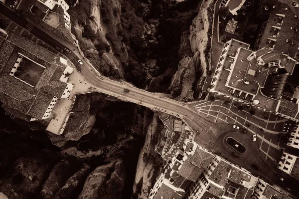 Puente Nuevo Nouveau Pont Vue Aérienne Ronda Espagne — Photo