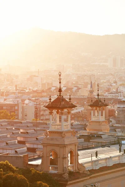 Het Oriëntatiepunt Placa Espanya Barcelona Spanje — Stockfoto