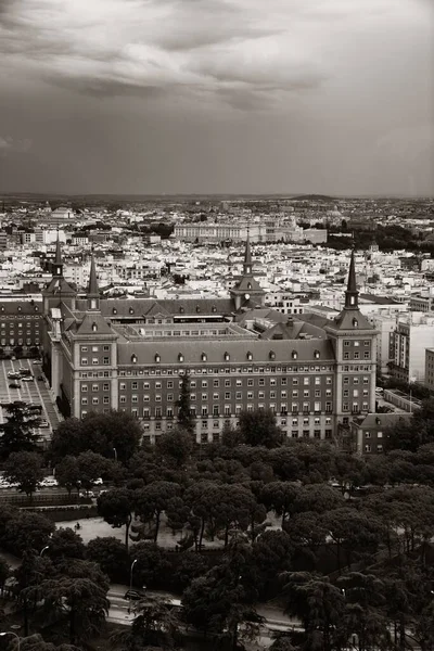 Madrid Stadsbilden Med Byggnader Spanien — Stockfoto