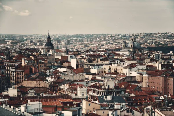 Madrid Střešní Pohled Panorama Města Španělsku — Stock fotografie