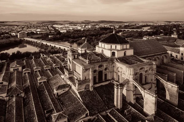 Ciudad Antigua Arquitectura Córdoba Vista Desde Aire España —  Fotos de Stock