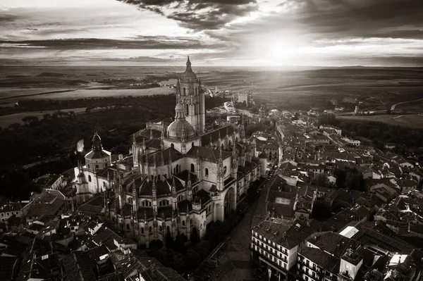 Vista Aérea Catedral Segovia España —  Fotos de Stock