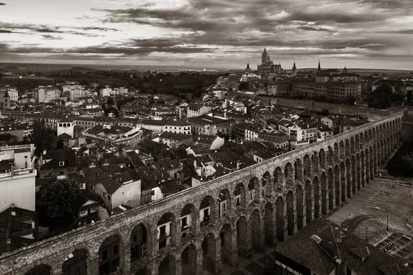 Spanya Segovia Katedrali Kemeri Hava Manzarası — Stok fotoğraf