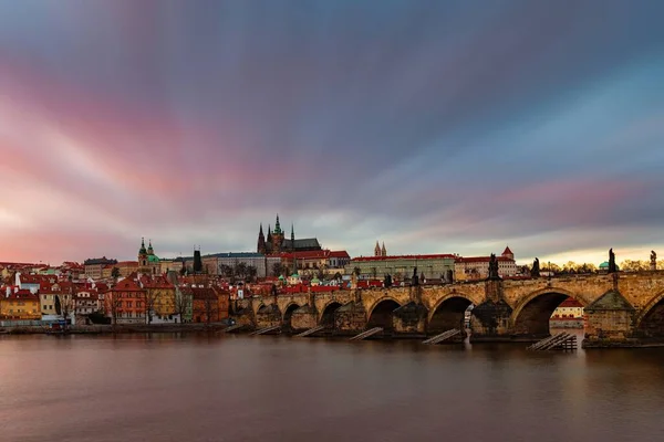 Prager Skyline Mit Historischen Gebäuden Tschechien — Stockfoto