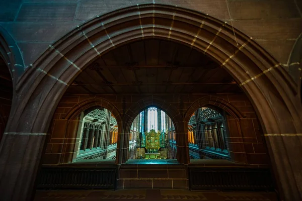 Liverpool Anglicaanse Kathedraal Historische Architectuur Closeup View Engeland Verenigd Koninkrijk — Stockfoto