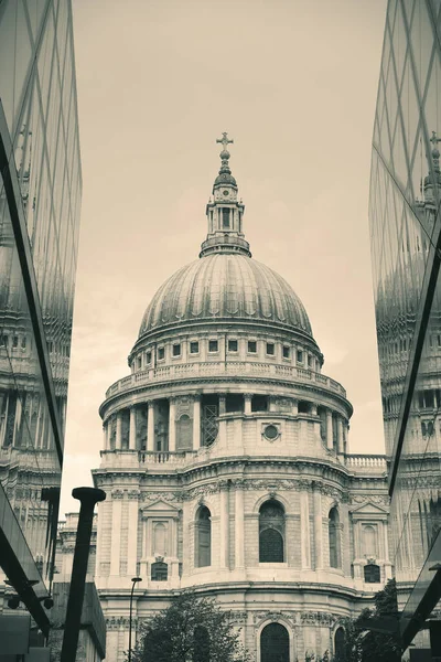 Cattedrale Pauls Riflessioni Giornata Londra — Foto Stock