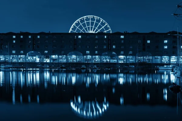 Royal Albert Dock Avec Des Bâtiments Historiques Angleterre Royaume Uni — Photo