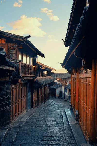 Lijiang Daki Eski Sokak Manzarası Yunnan Çin — Stok fotoğraf