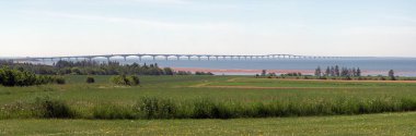 PEI Konfederasyonu köprü Northside panorma 