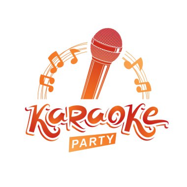 Mikrofon ses ekipmanları nota ile oluşan.