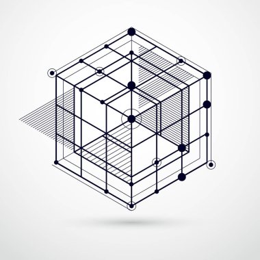 İzometrik çizgiler ve şekiller arka plan