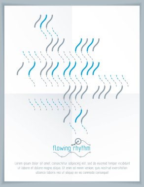 Akan ritim, soyut dalga satırları arka plan.