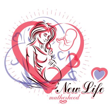 Kadın hastalıkları ve Doğum Kliniği reklam afişi