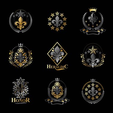 Hanedan vektör tasarım öğeleri koleksiyonu