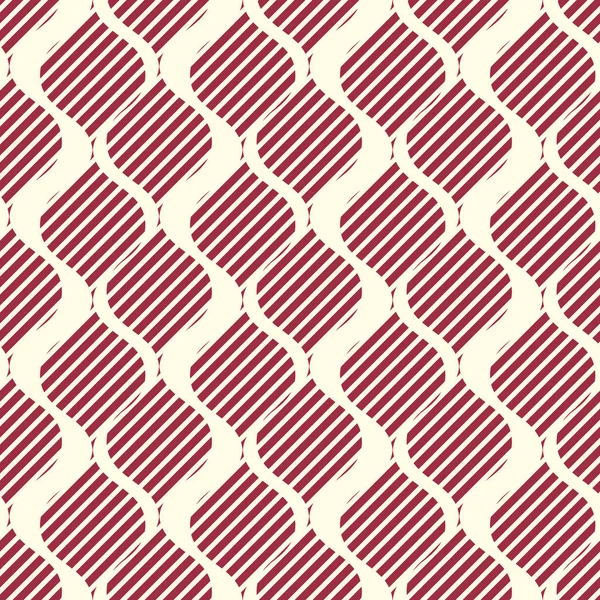 Undulate satırları ve çapraz çizgiler kullanılarak yapılan vektör süs sürekli arka plan