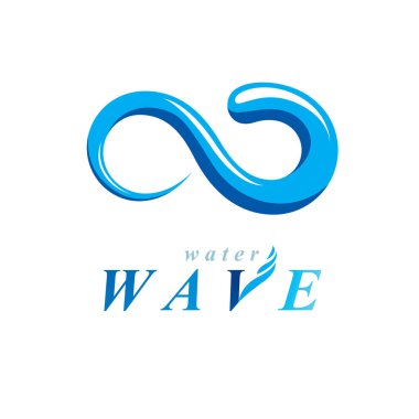 Küresel su dolaşımı vektör logo pazarlama tasarım sembolü olarak kullanmak için. Çevre koruma kavramı.