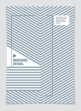 Soyut Modern Vektör şablon Flyer. Vektör geometrik desen soyut arkaplan. Broşür, tebrik kartı, davetiye ve reklam için tasarım şablonu. A4 yazdırma biçimi.