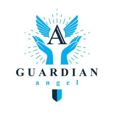 Kateksis organizasyonlarında kullanılmak üzere Başmelek vektör kavramsal sembolü.