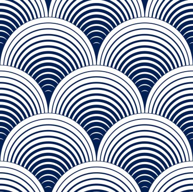 Kusursuz geometrik desen. Geometrik basit moda kumaş baskısı. Fayans dokusu tekrarlanıyor. Çatı kiremitleri ya da balık karesi motifleri şekillendirir. Tek renk, siyah ve beyaz. Kumaş, duvar kağıdı, ambalaj, ağ ve baskı için kullanılabilir.