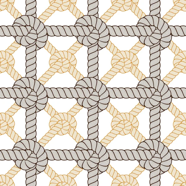 Corde Motif Sans Couture Fond Papier Peint Vectoriel Tendance Illustration — Image vectorielle