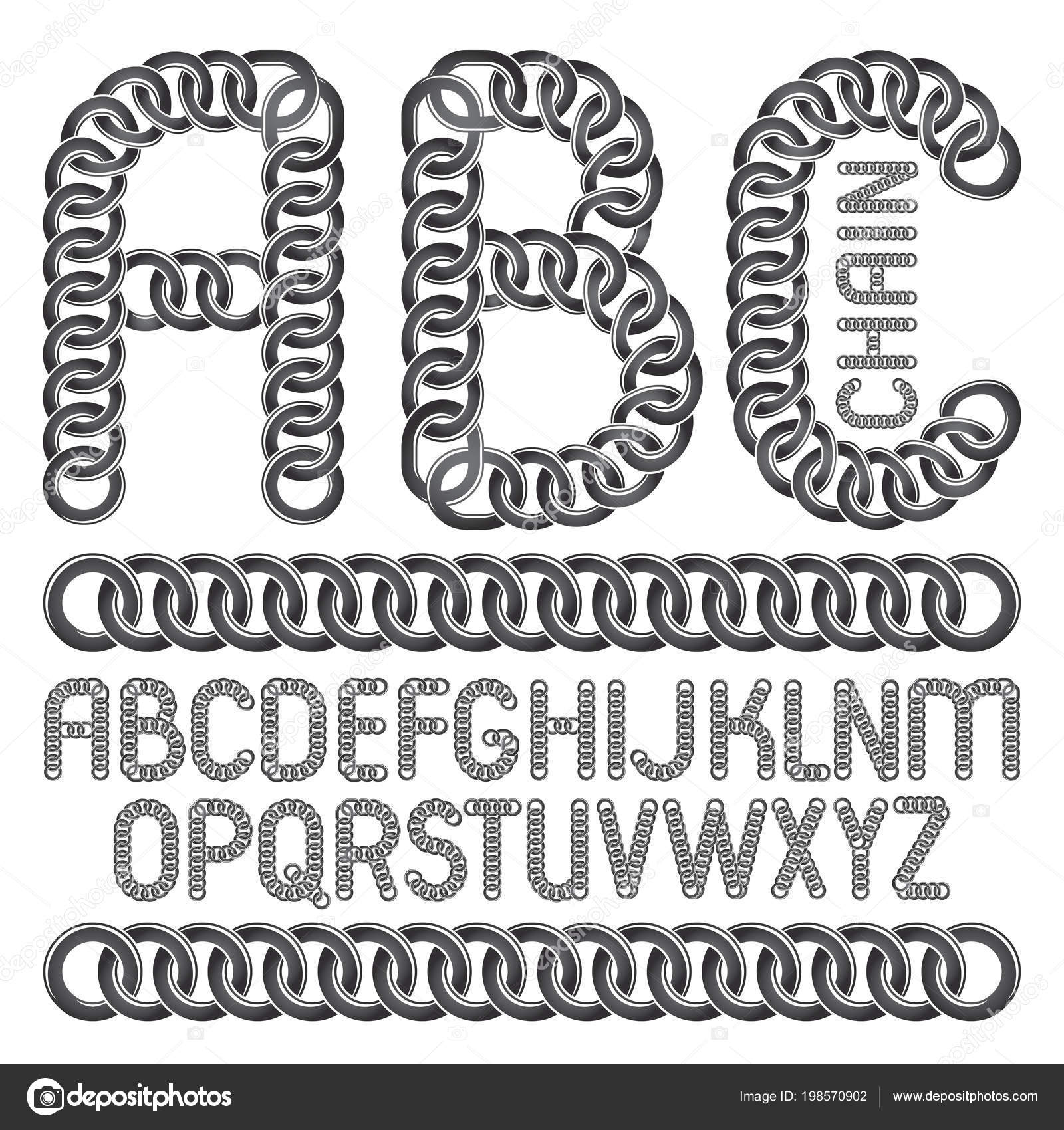 Vector Script Modern Alphabet Letters Abc Set Capital Decorative Font ...