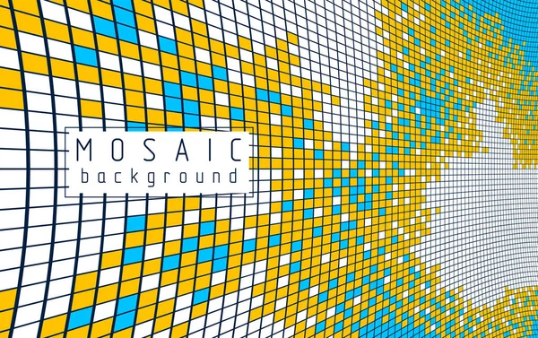 Geometrisk Minimal Vektorkonst Vacker Dimensionell Illustration Mosaikplattor Modern Trendig Mall — Stock vektor