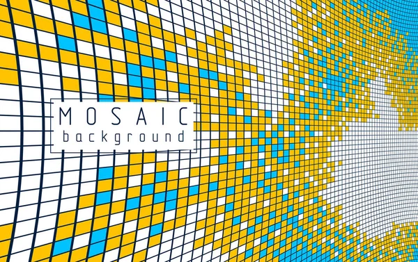 Arte Vetorial Mínima Geométrica Bela Ilustração Dimensional Mosaicos Moderno Modelo — Vetor de Stock