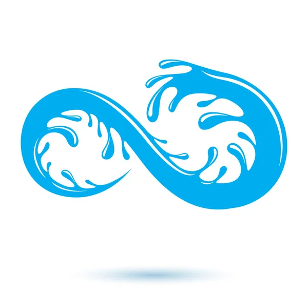Logotipo Vector Manantial Agua Montaña Para Uso Como Símbolo Diseño — Vector de stock