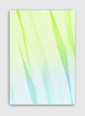 Soyut çizgi sanat vektörü minimum çağdaş broşür tasarımı, kapak şablonu, geometrik yarım ton gradyanı. Pankartlar, afişler, posterler, ilanlar için. Güzel ve özel, desen dokusu.