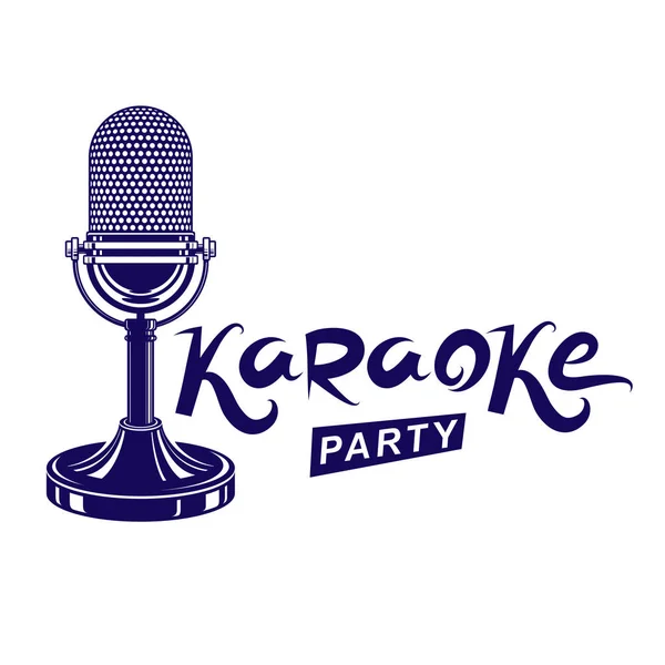 Presentazione Lifestyle Tempo Libero Relax Manifesto Invito Del Partito Karaoke — Vettoriale Stock