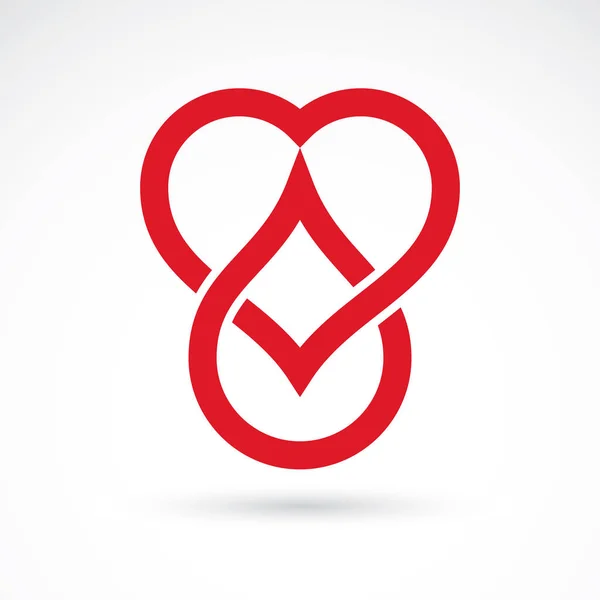 Vector Εικονογράφηση Σχήμα Καρδιάς Και Πτώσης Απομονωμένα Λευκό Θέμα Αιματολογίας — Διανυσματικό Αρχείο
