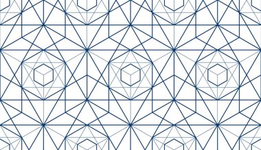 3d geometrik çizgiler seamless modeli, vektör arka plan soyut. Çizim için sonsuz şekilde mühendislik teknolojisi stili