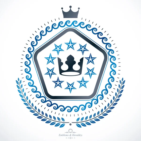 Escudo Armas Heráldico Emblema Vector Vintage — Vector de stock