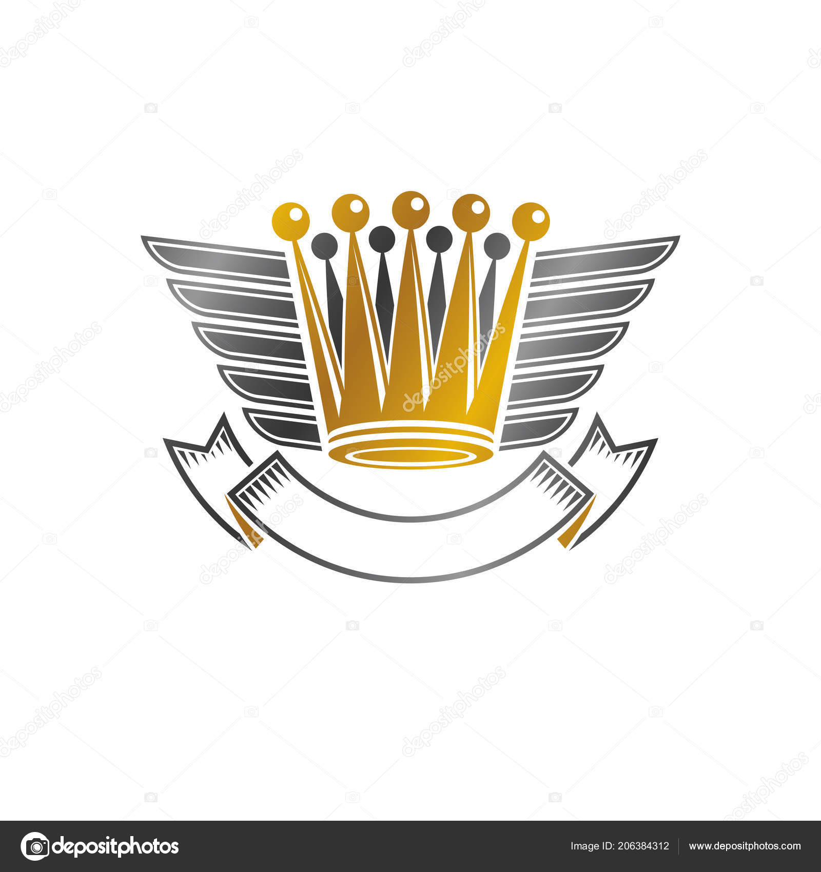 Величественная Королевская Эмблема Геральдический Герб.