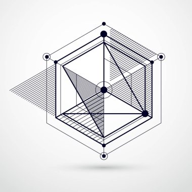 Vektör Sanayi ve siyah ve beyaz arka plan, gelecek teknik planı mühendislik. Şablon ve düzeni için modern geometrik kompozisyon. 