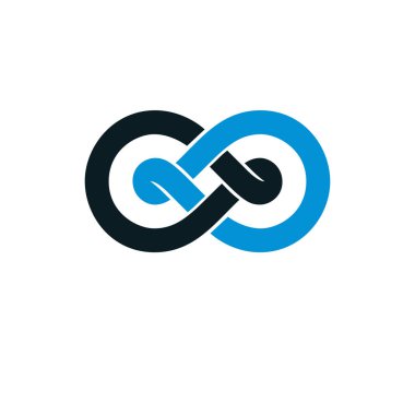 Infinity kavramsal logosu, vektör özel işareti
