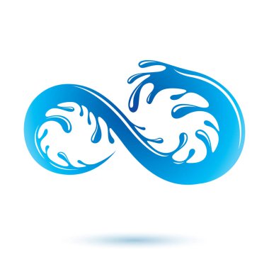 Dağ su bahar vektör logo pazarlama tasarım sembolü olarak kullanmak için. Çevre koruma kavramı. 