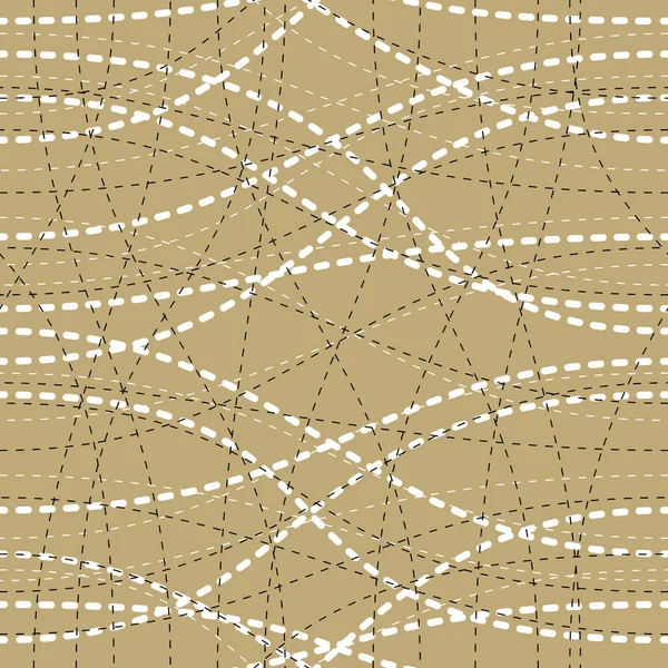 曲線の波線のシームレスなパターン ベクトルを繰り返す無限の背景 もつれたストライプ トレンディなタイリング壁紙モチーフ — ストックベクタ