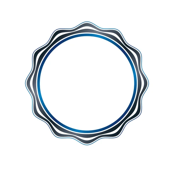 Cadre Circulaire Vectoriel Art Victorien Avec Créé Aide Courbes Orné — Image vectorielle