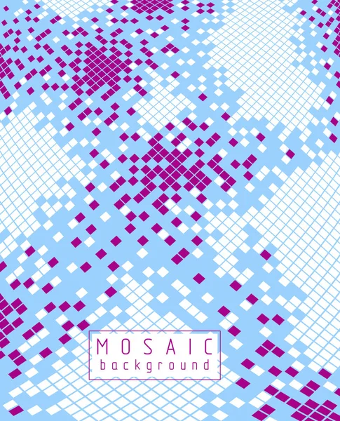 Abstrakta Vektorbakgrund Stora Geometriska Mosaik Konst Konstnärlig Bild Som Mall — Stock vektor
