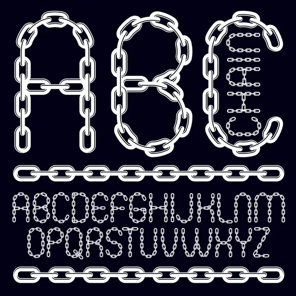 Vector Type Lettertype Script Van Een Naar Decoratieve Hoofdletters Abc — Stockvector