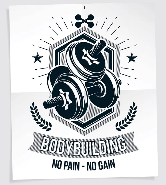 Spor Kulübü vektör terfi kartı disk ağırlık aptal-çan spor ekipmanı kullanarak oluşur. Hayır hiçbir kazanç yazma ağrı.