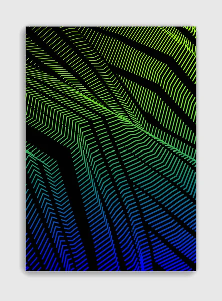 Lineer vektör minimal trend broşür tasarımı, kaplama şablonu, geometrik yarım ton gradyanı. Pankartlar, afişler, posterler, ilanlar için. Güzel ve özel, desen dokusu.