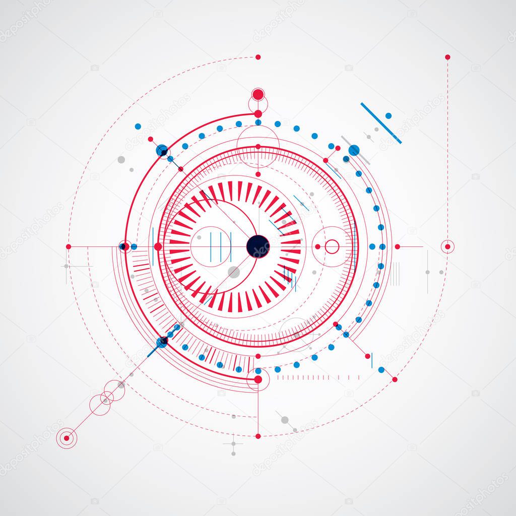 Vector engineering technological background, futuristic technical plan, mechanism. Mechanical scheme, abstract industrial design can be used as website background.