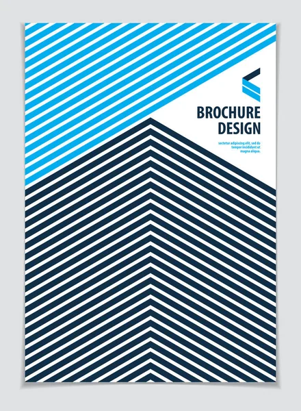 미래의 기하학적 템플릿 추상적 줄무늬가 기하학적 Layout Cover Placard Poster — 스톡 벡터